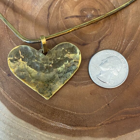 RETIRED Jeep Collins Necklace, Brass and Sterling Silver - Picture 3 of 4